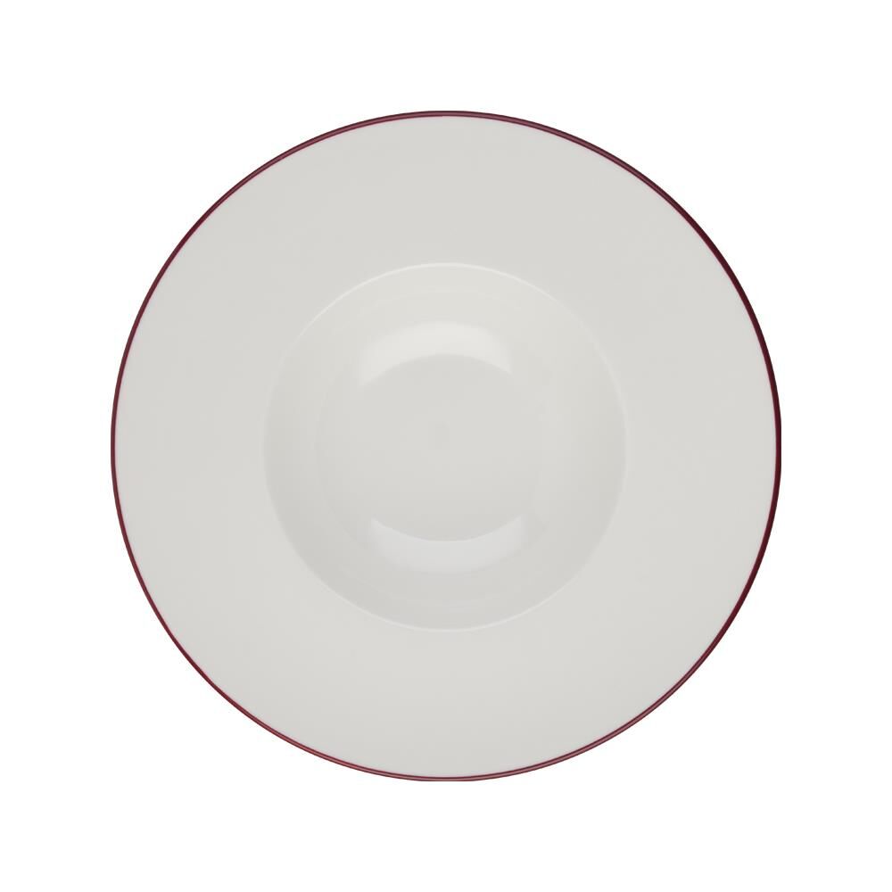ID Fine Modest Maroon Miro Çukur Tabak 29 cm 6'lı
