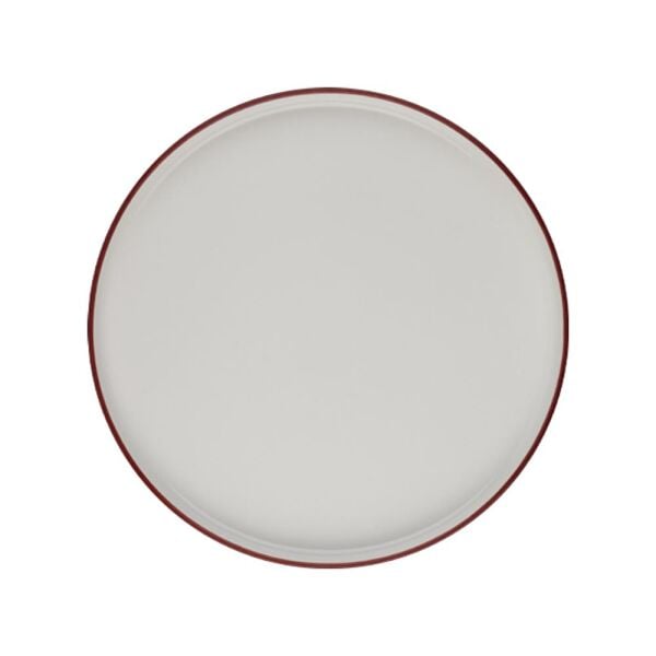 ID Fine Modest Maroon Stolt Düz Tabak 28 cm 6'lı