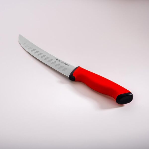 Pirge Duo Et Doğrama Bıçağı Kıvrık Oluklu 21 cm - 34622 Kırmızı