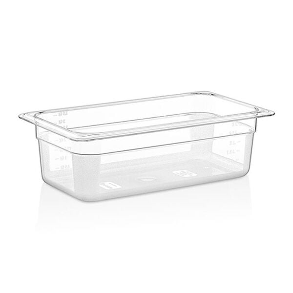 GastroPlast GN 1/3 100 mm Gastronom Küvet, Polikarbon - GNP13100