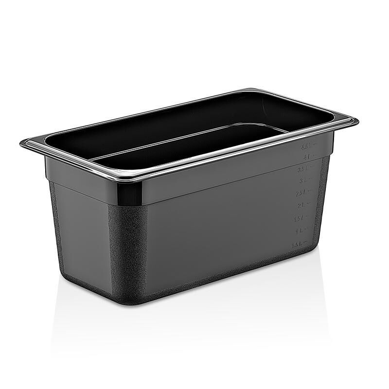 GastroPlast GN 1/3-150 mm Polipropilen Gastronorm Küvet Siyah