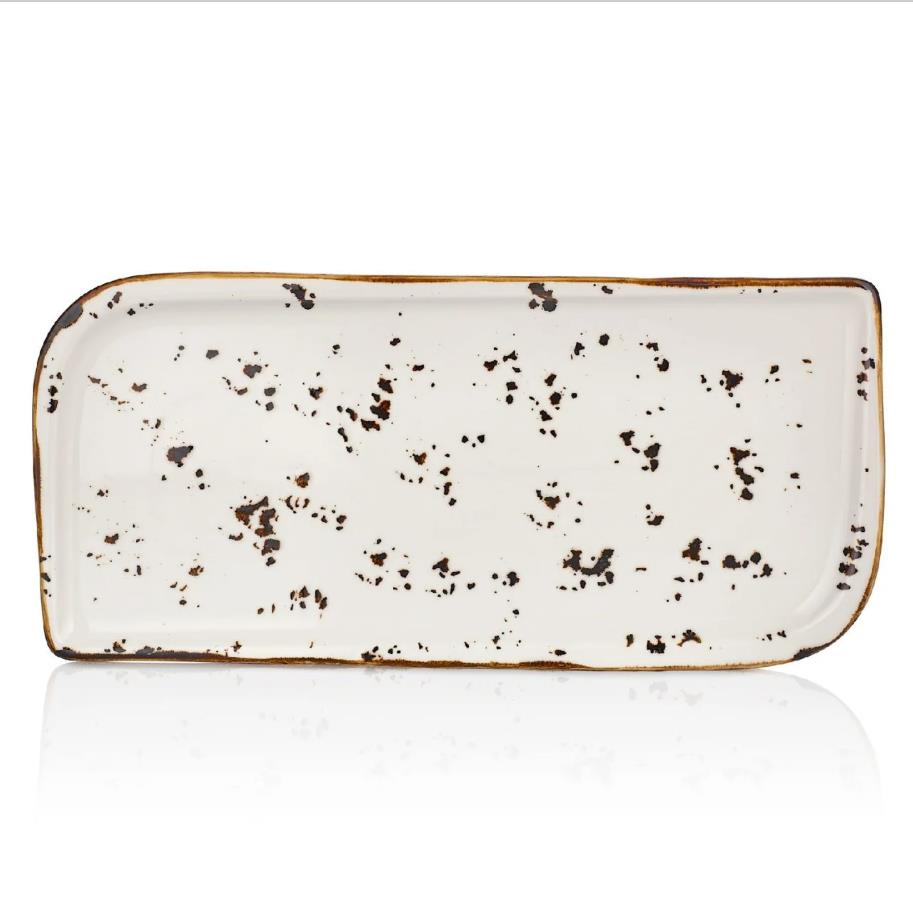 By Bone Porselen Harmony Elegance Arel Dikdörtgen Tabak 36,5x16,5 cm 6'lı