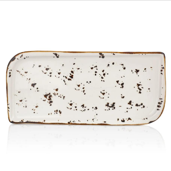 By Bone Porselen Harmony Elegance Arel Dikdörtgen Tabak 36,5x16,5 cm 6'lı