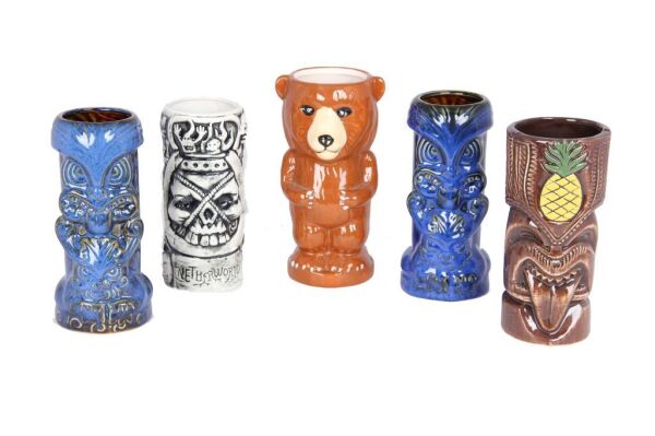 Tiki Mug Kupa Totem Ananas Kahverengi 500cc