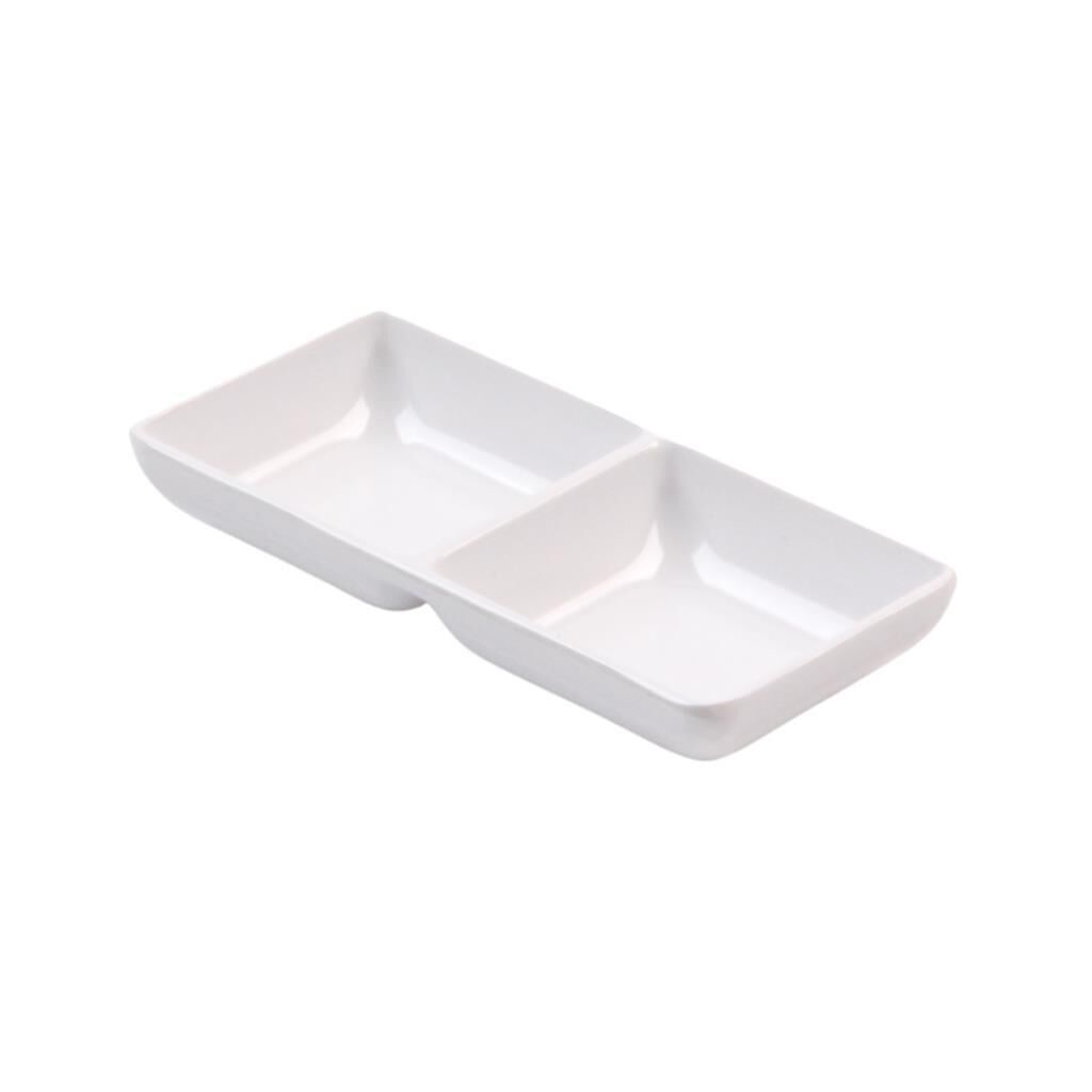 Globy Açık Büfe İki Bölmeli Tabak 14,6x7 cm