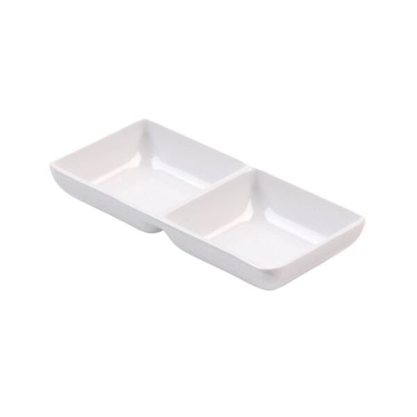 Globy Açık Büfe İki Bölmeli Tabak 14,6x7 cm