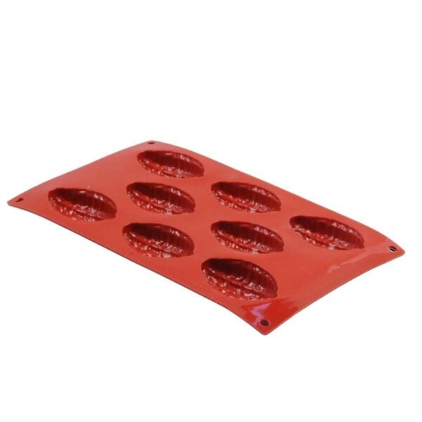 Globy Silikon Ceviz Kabuğu Desenli Kek Kalıbı 8'li