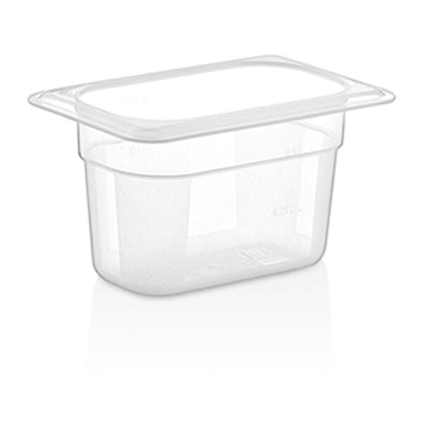 GastroPlast GN 1/9-100 mm Gastronom Küvet, Polikarbon - GNP19100