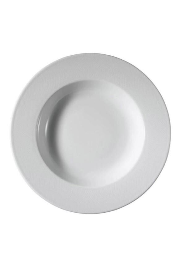 Kütahya Porselen Zümrüt Çukur Tabak 30 cm Dekorsuz 6'lı