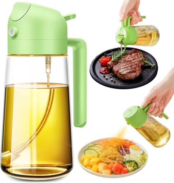 Çift Kullanımlı Cam Sprey Yağdanlık 450 ml