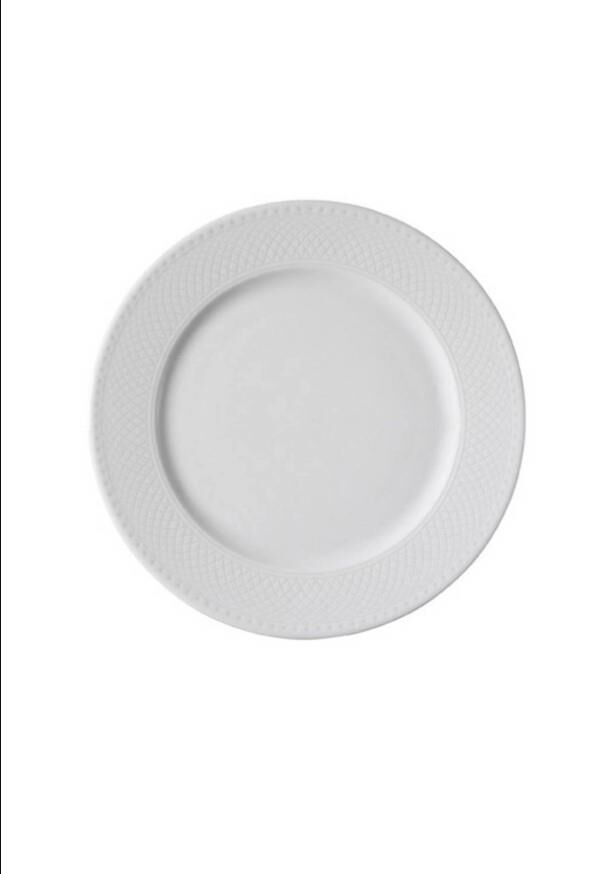 Kütahya Porselen Zümrüt Düz Tabak 22 cm 12'li