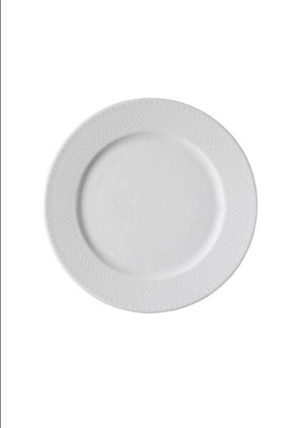 Kütahya Porselen Zümrüt Düz Tabak 22 cm 12'li