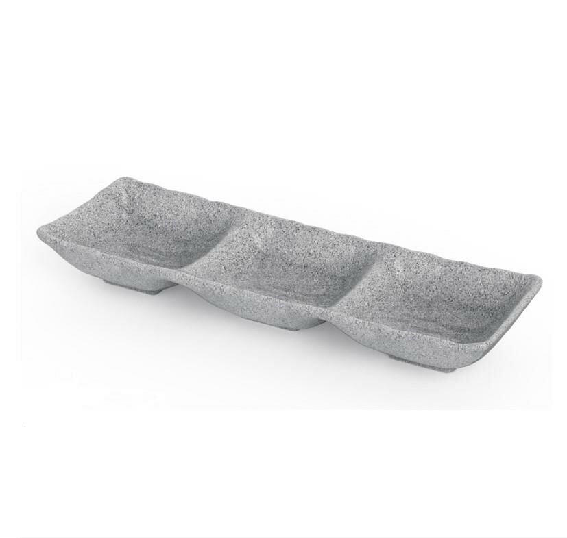 Külsan Üçlü Ramekin Kase Gri 26,5x8,8 cm