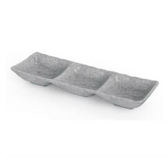 Külsan Üçlü Ramekin Kase Gri 26,5x8,8 cm