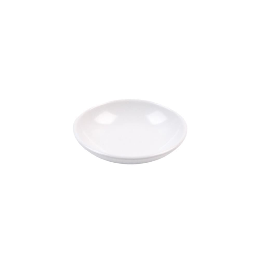 Globy Açık Büfe Sunum Tabağı – 9,5x2,3 cm Beyaz Melamin (6'lı Set)