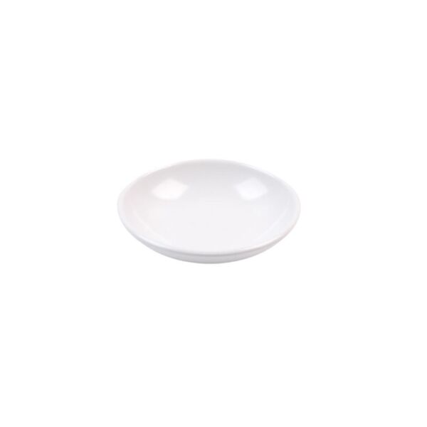 Globy Açık Büfe Sunum Tabağı – 9,5x2,3 cm Beyaz Melamin (6'lı Set)