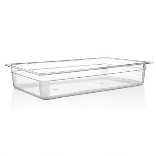 GastroPlast GN 1/1-100 mm Gastronom Küvet, Polipropilen