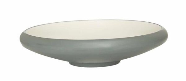 Globy Açık Büfe Gri Oval Çukur Tabak 27,8x6,5 cm