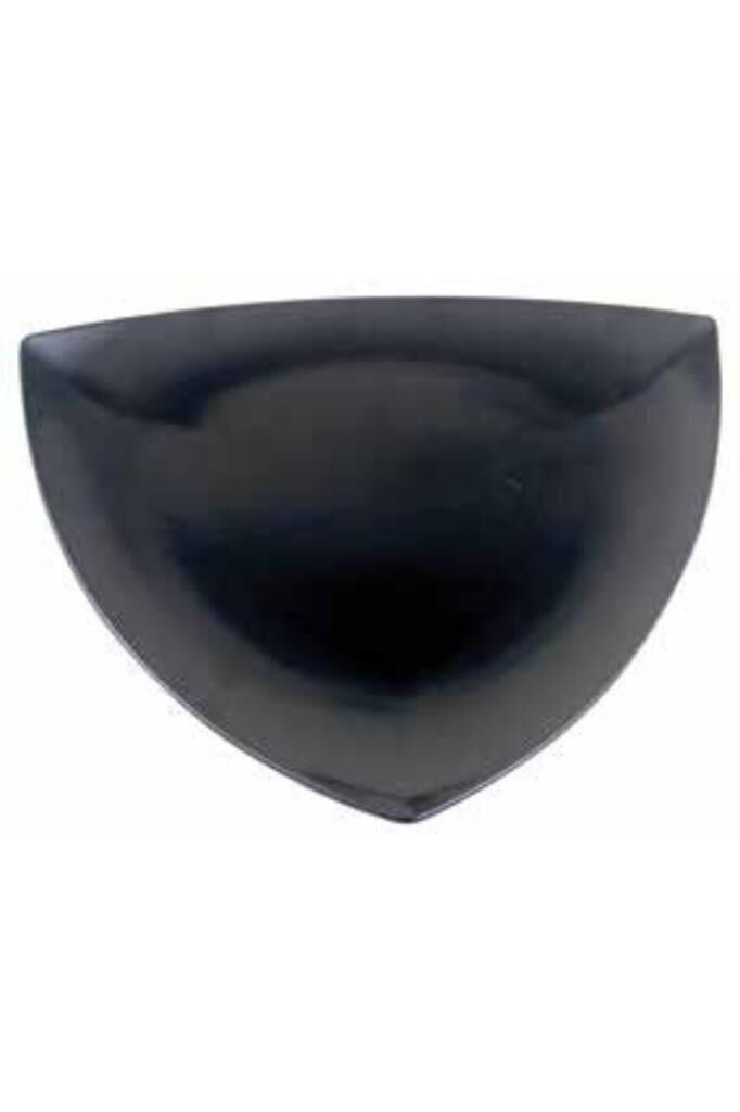 Globy Açık Büfe Melamin Üçgen Sunum Tabak Siyah 44 cm