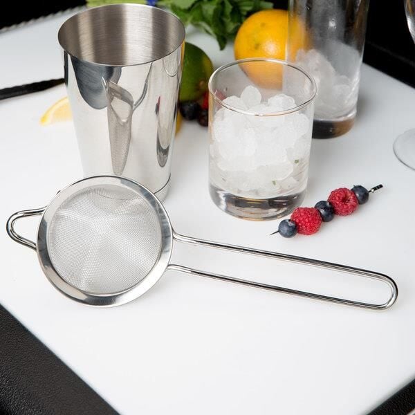 Biradlı Kokteyl Süzgeci , Bar Süzgeci 8 cm