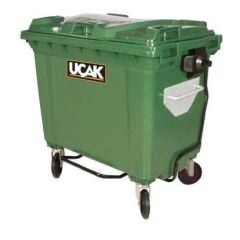 Uçak Plastik Mobil Çöp Konteyneri 770 Litre