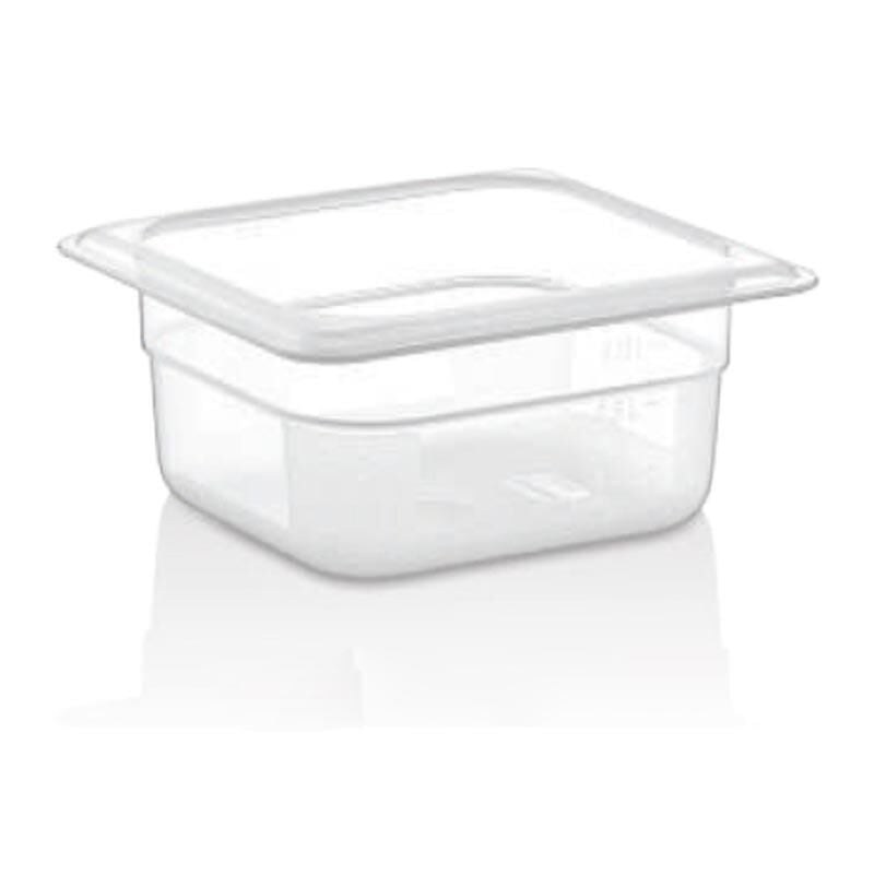 GastroPlast GN 1/6-100 mm Gastronom Küvet, Polipropilen - GNPP16100