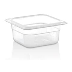 GastroPlast GN 1/6-100 mm Gastronom Küvet, Polipropilen