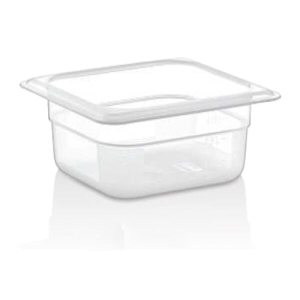 GastroPlast GN 1/6-100 mm Gastronom Küvet, Polipropilen - GNPP16100