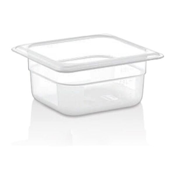 GastroPlast GN 1/6-100 mm Gastronom Küvet, Polipropilen - GNPP16100