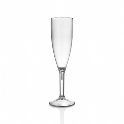 GastroCups GC-30 Polikarbonat Flüt Şampanya Bardağı, 180 ml, Şeffaf