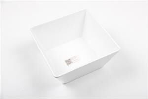 Globy Açık Büfe Kare Kase Beyaz 18x18x8,5 cm