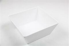 Globy Açık Büfe Kare Kase Beyaz 24x24x10 cm