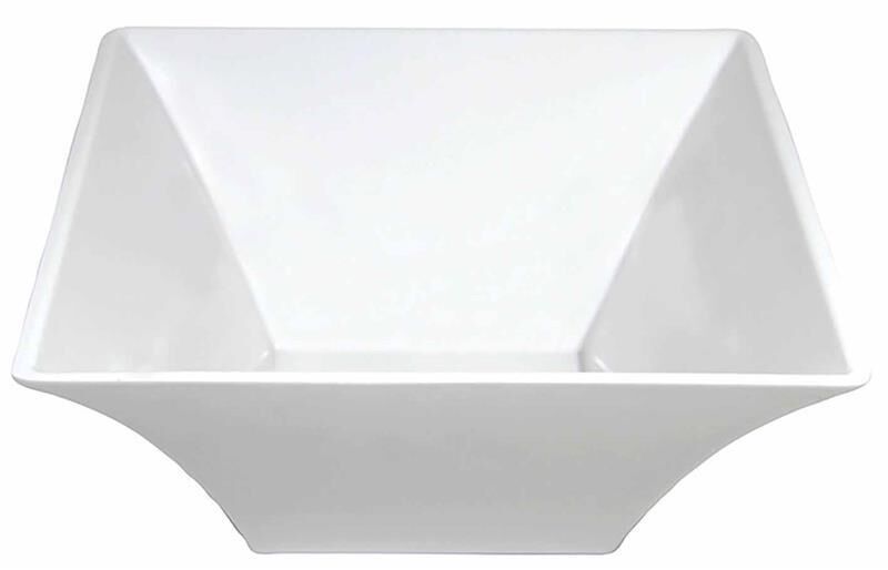 Globy Açık Büfe Kare Kase Beyaz 31x31x13 cm