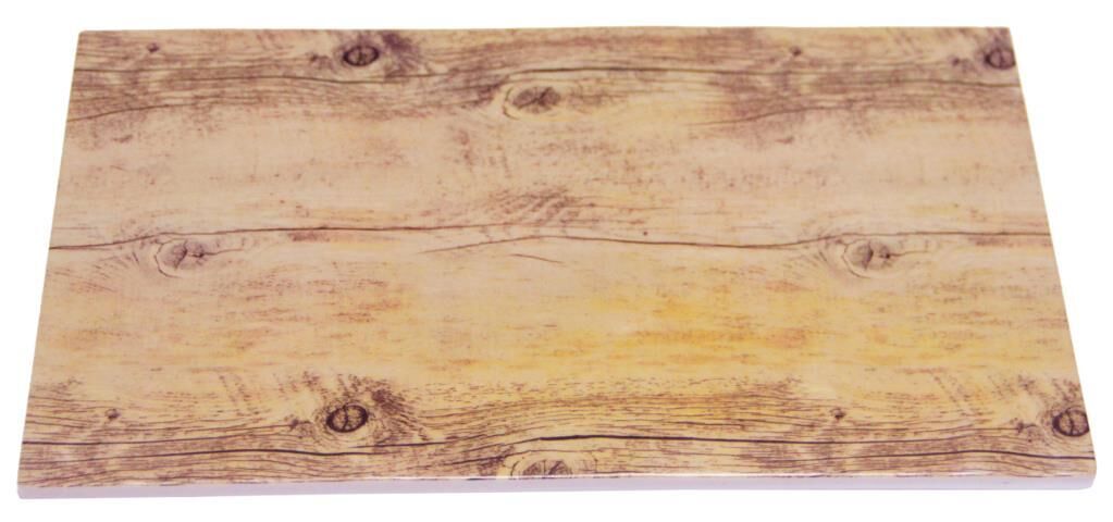 Globy Ahşap Görünümlü GN 1/4  Teşhir Tabak, Teşhir Tepsi  Melamin 26.5x16 cm