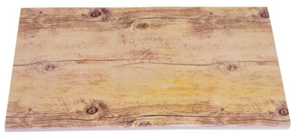 Globy Ahşap Görünümlü GN 1/4  Teşhir Tabak, Teşhir Tepsi  Melamin 26.5x16 cm