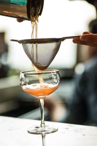 Biradlı Bar Süzgeçi 8 Cm Bakır