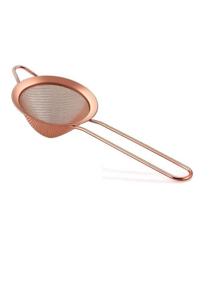 Biradlı Bar Süzgeçi 8 Cm Bakır