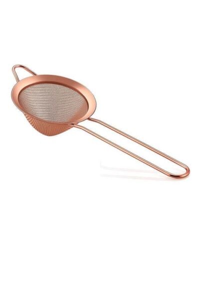 Biradlı Bar Süzgeçi 8 Cm Bakır