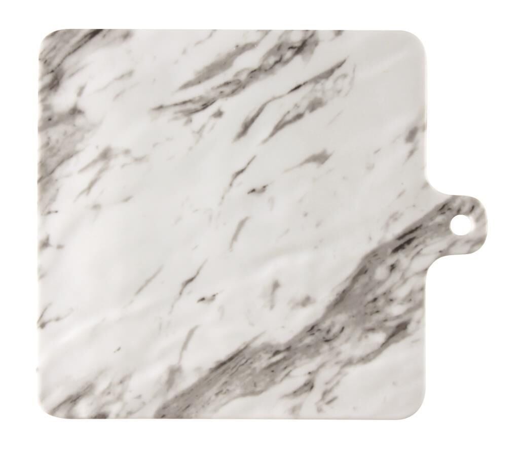 Globy Mermer Desen Sunum Tabak 20x20 cm