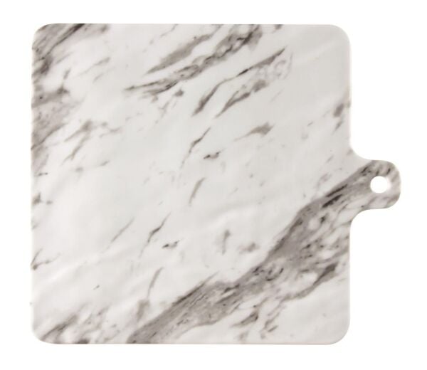 Globy Mermer Desen Sunum Tabak 20x20 cm