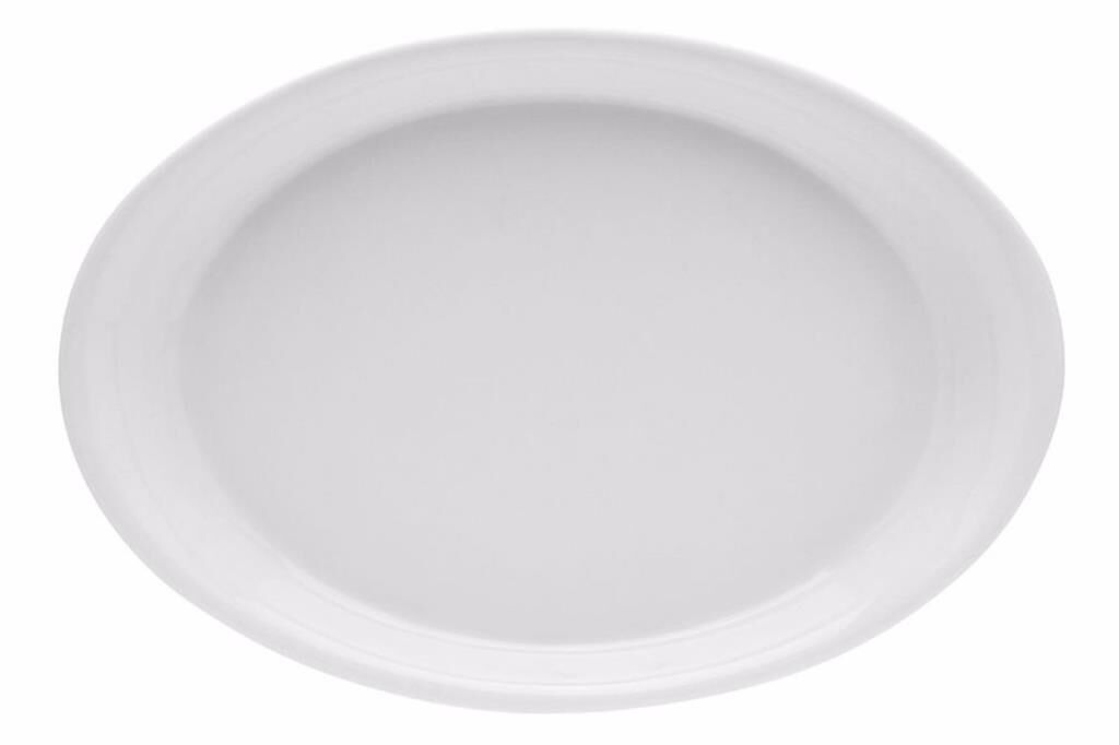 Porland Luna Beyaz Kayık Tabak 23cm 6 Adet