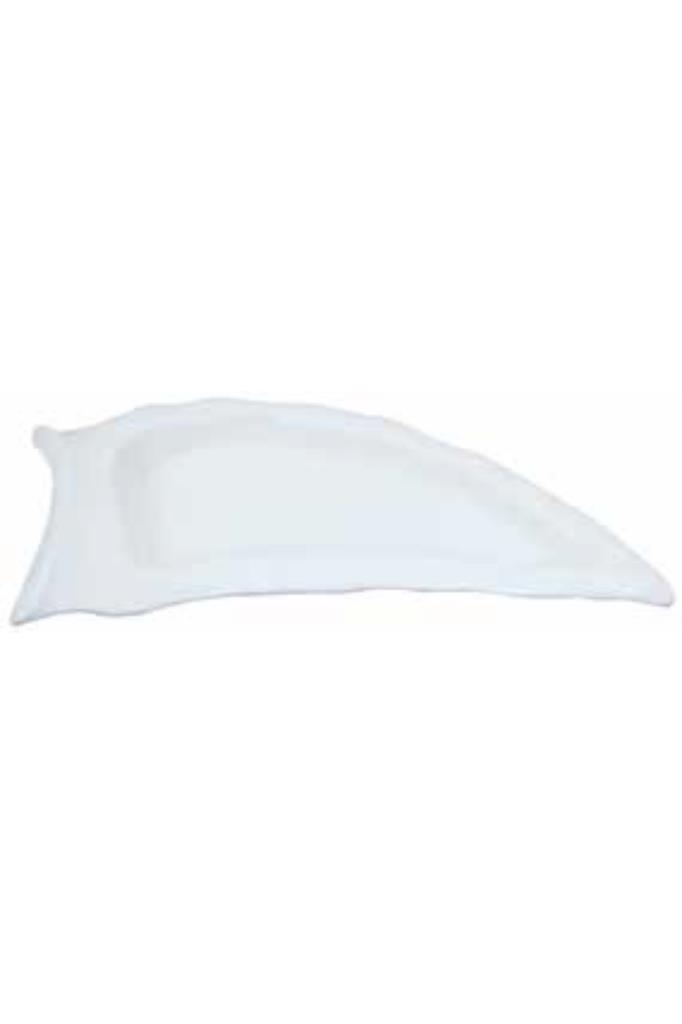 Globy Açık Büfe Melamin Fildişi Tabak Beyaz 37,5x17,5x3 cm