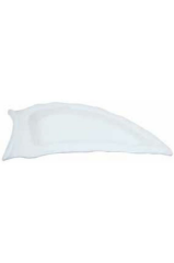 Globy Açık Büfe Melamin Fildişi Tabak Beyaz 37,5x17,5x3 cm