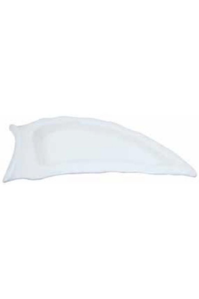 Globy Açık Büfe Melamin Fildişi Tabak Beyaz 37,5x17,5x3 cm