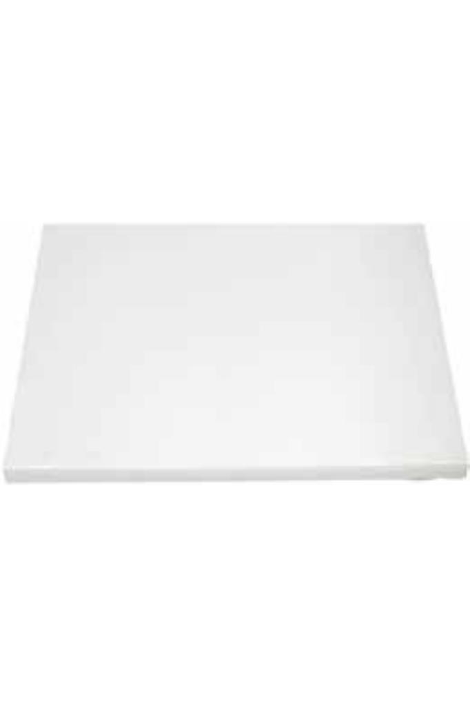 Globy Açık Büfe Melamin Kare Ayna Sunum Tabağı Beyaz 45x45x1,2 cm