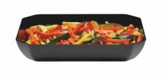 Cambro SFG122010 Sekizgen Meze Tabağı Siyah 30,5X50,8 cm Siyah