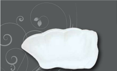 Globy Açık Büfe Melamin Sunum Tabağı Beyaz 42,5x29x5,5 cm