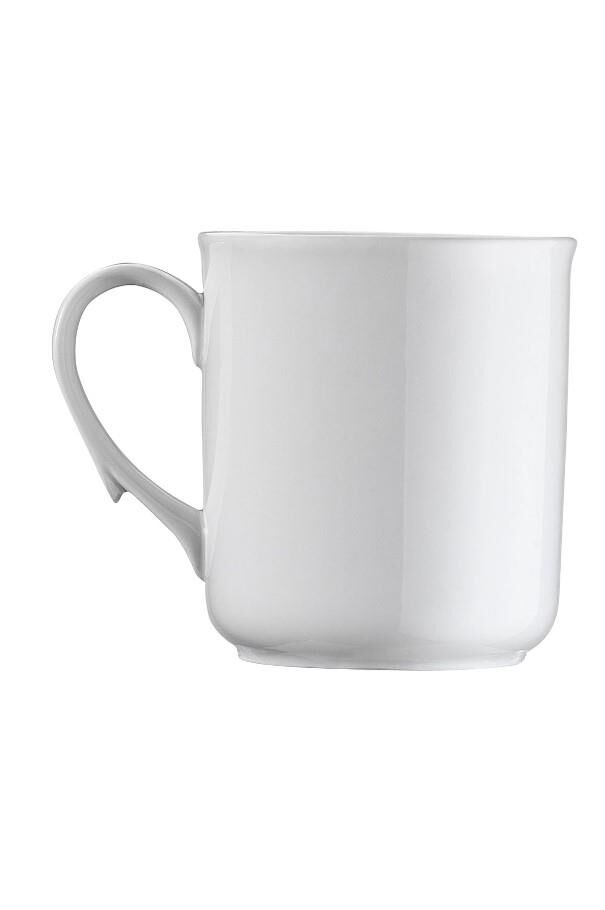 Kütahya Porselen EO01MG00 Ent. Otel Mug Bardak, Kupa Dekorsuz 250 cc