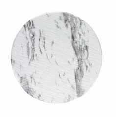 Globy Açık Büfe Melamin Mermer Desen Servis Sunum Tabağı 26,6x1,1 cm