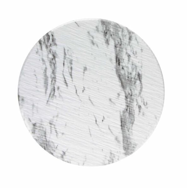 Globy Açık Büfe Melamin Mermer Desen Servis Sunum Tabağı 26,6x1,1 cm